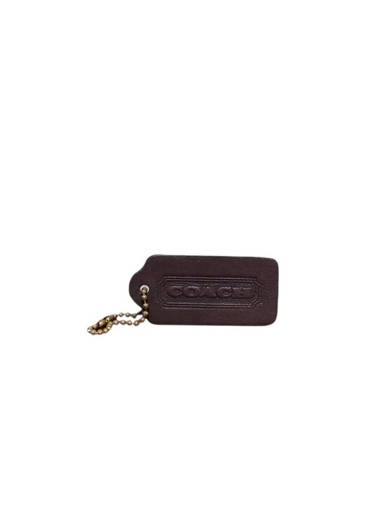 Coach Handbags - Coach Vintage 1996  Leather Hangtag Espresso Brown W/ Brass Chain Like New